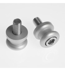 Coppia Supporti Cavalletto Accessori Alzamoto Nottolini Moto Vite M 12 Cromo
