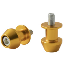 Bobbin Spools Swingarm Paddock Stand Adaptors M6 Motorbike Motorcycle Gold