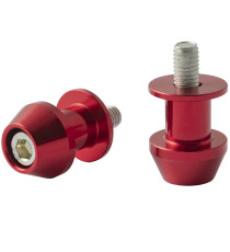 Coppia Supporti Cavalletto Moto Nottolini Accessori Alzamoto Vite M8 Rosso