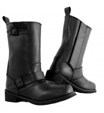 Stivale Stivaletto Custom Moto Chopper Pelle Calzatura Impermeabile