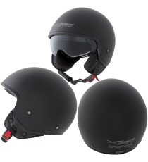Jet Helmet Sniper A-Pro Casco Matt black Sonicmotoshop Composit