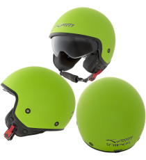 Jet Helmet Sniper A-Pro Casco Matt Green Sonicmotoshop Composit