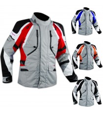 Giacca Offroad Enduro Moto Turismo Impermeabile Tessuto Protezioni CE Prese Aria
