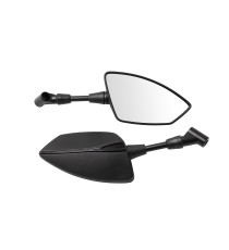 Specchietti Retrovisori Specchi Moto Universali MetalloNero A Pro