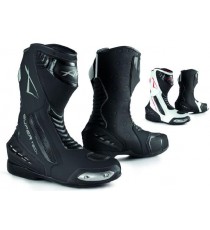 Stivali Stivaletto Moto Sportivo Pelle Pista Professionale Traspirante Racing