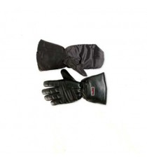 Guanto Pelle Imbottito Invernale Lungo Custom Chopper Moto Impermeabile