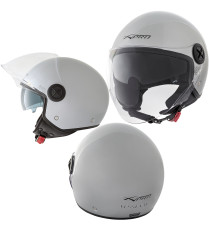 Casco Jet Scooter Moto ECE 22-06 Doppia Visiera Parasole A-PRO