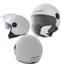 Casco Jet Scooter Moto ECE 22-06 Doppia Visiera Parasole A-PRO