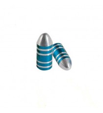 Tappi Valvole Pneumatici Tappini Coprivalvole Moto Auto Custom Scooter Blu