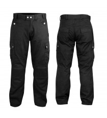 Pantaloni Jeans Moto Custom Tasche Laterali Protezioni Rinforzato Aramid 