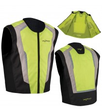 Gilet Alta Visibilità Fluo Sicurezza Moto Auto Bici Fluo