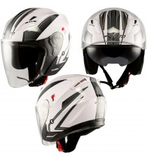 Kinetic-Helmet-Casco-Motorcycle-Bianco-White-A-Pro-Sonic-Moto-Set
