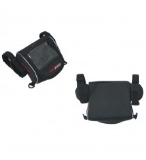 Borsa Supporto Porta Navigatore Smartphone Universale Ancoraggio Manubrio  Nero