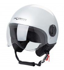 Casco Jet Demi Urban Moto Omologato ECE 22-06 Avio Sferica SonicMoto Argento