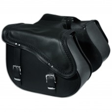 Coppia Borse Laterali Borsoni Moto Custom Chopper Vintage Nero