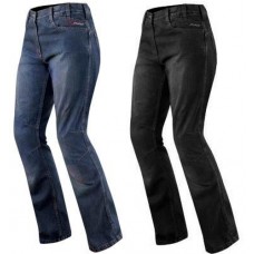 Jeans Donna Protezioni CE Ginocchio Pantaloni Lady Moto Scooter Custom Touring