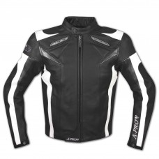 Moto Giacca Pelle Motociclismo Gilet Estraibile Protezioni CE Traspirante Nero
