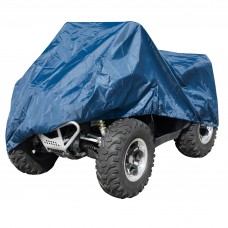 Telo Copri Moto ATV Quad Naked Impermeabile PVC Universale Garage Blu