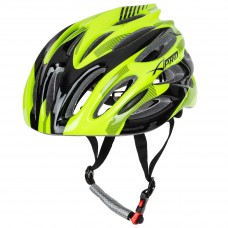 Casco Bici Mountain Ciclismo MTB Bicicletta Strada Leggero Regolabile Fluo Nero
