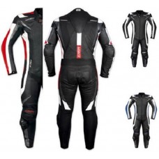 Tuta intera  moto  pelle Professionale Traforata Protezioni CE Estiva A-pro