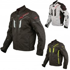 Giacca Moto Tessuto Sport Protezioni CE Riflettente Ventilata Impermeabile