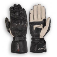 Guanto Pelle Moto Protezione Carbonio Pista Sport Race Racing Naked Touring