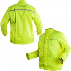 Giacca Tuta Moto Antipioggia Antiacqua Antivento Fluo Impermeabile Visibilità