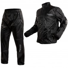 Waterproof-Trousers-Jacket-Rainproof-Scooter-High-Visibility-Moto-Black-A-PRO-Composit