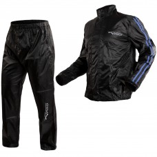 Waterproof-Trousers-Jacket-Rainproof-High-Visibility-Scooter-Moto-Blue-A-PRO-Composit