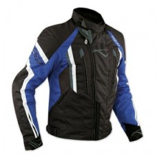Giacca Cordura Moto Tessuto Impermeabile Touring Termica Sfoderabile Blu