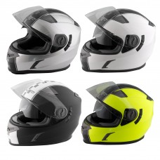 Casco Integrale Moto Scooter Touring Visiera Interna Parasole Viaggio