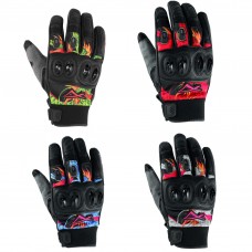 Guanto Pelle Tessuto Tecnico Traspirante Estivo Moto 