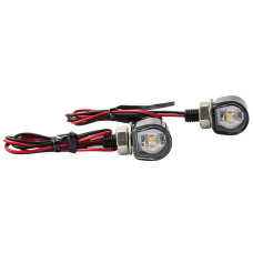 Indicatori Design Unico Omologati Segnalatori Frecce Direzione Moto 12V Nero