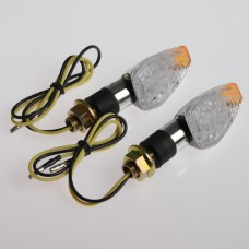 Coppia Frecce Moto Led Indicatori Direzione Sport Universali Naked  Cromo