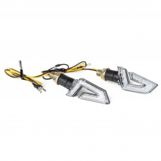 A-Pro Indicatori Moto Frecce Direzione 12V Design Unico Segnalatori Universali