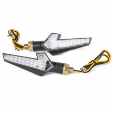 Design Direzione LED Indicatori Frecce Segnalatori 12V Omologati Universali Nero