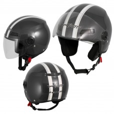 Jet Helmet Sniper A-Pro Casco Grey Sonicmotoshop