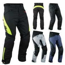 Pantaloni Impermeabile Moto Imbottitura Termica Estraibile Traspirante Cordura