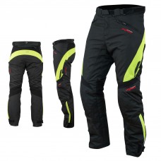 Pantaloni Impermeabile Moto Termica Estraibile Traspirante Cordura Fluo