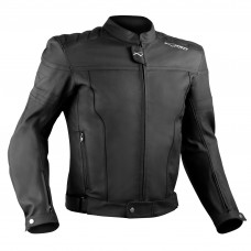 Giacca Giubbino Moto Pelle Sfoderabile Sport Custom Nero Protezioni Omologate