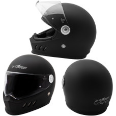 LOGIC Full Face Helmet Casco Integrale SonicMoto Nero Opaco