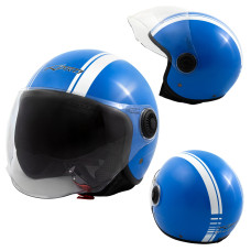 Jet Helmet Medley A-Pro Helmet Blue white Sonicmotoshop A-pro Composit