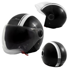 Jet Helmet Medley A-Pro Helmet black white Sonicmotoshop A-pro Composit