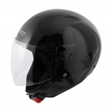 Casco Jet Scooter Moto Omologato ECE 22 Visiera Antigraffio Nero