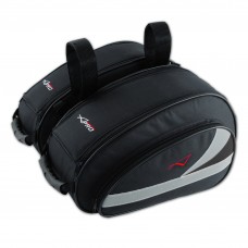 Borse Coppia Laterali Tessuto Cordura Universali Moto Sportiva Naked  Nero
