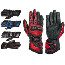 Guanto Pista Sportivo Stradale Race Sport Racing Pelle Protezioni Carbonio 