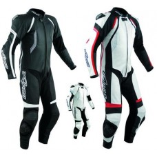 Tuta Pelle Pista Moto Protezioni CE Omologate Inserti Titanio Intera A-Pro