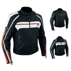 Giacca Moto Sport Custom Impermeabile Sfoderabile Tessuto Cordura Inserti Pelle