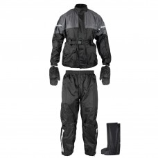 Tuta Anti Pioggia Acqua Impermeabile Giacca Pantalone Copri Guanto Stivale Moto