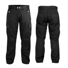 Pantaloni Jeans Moto Custom Tasche Laterali Protezioni Rinforzato Aramid 
